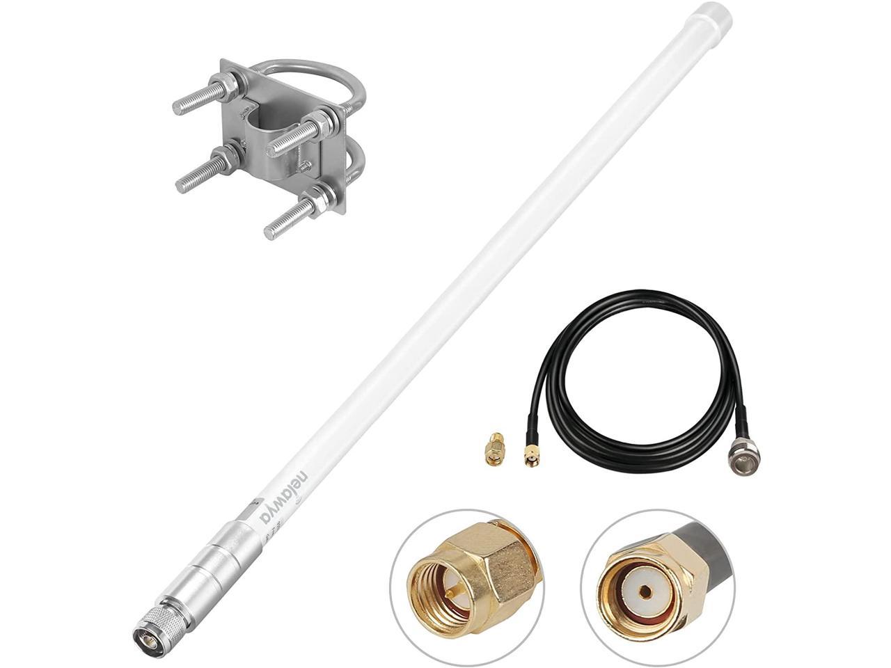 10FT/3Meter L400 Ultra Low Loss N Female to RP-SMA Male SMA Extension Coaxial Cable for 915MHz 868MHz Lora LoRaWan Antenna Bobcat Nebra RAK MNTD SenseCAP M1 Helium Hotspot HNT Miner Antenna 