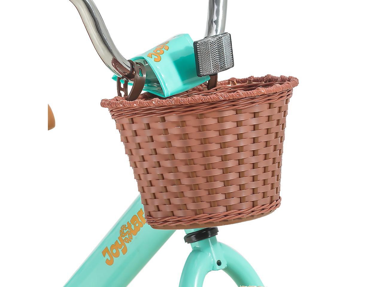 JOYSTAR Vintage 12 Inch Kids Bike with Basket & Training Wheels for 24