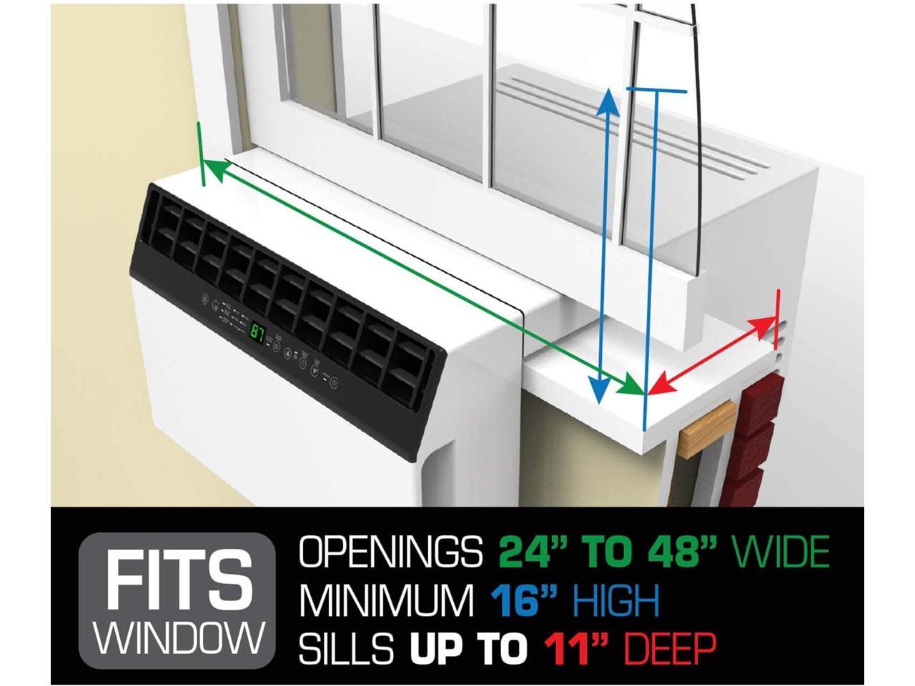 Soleus Air Exclusive 6000 Btu Energy Star First Ever Over The Window Sill Air Conditioner 1443