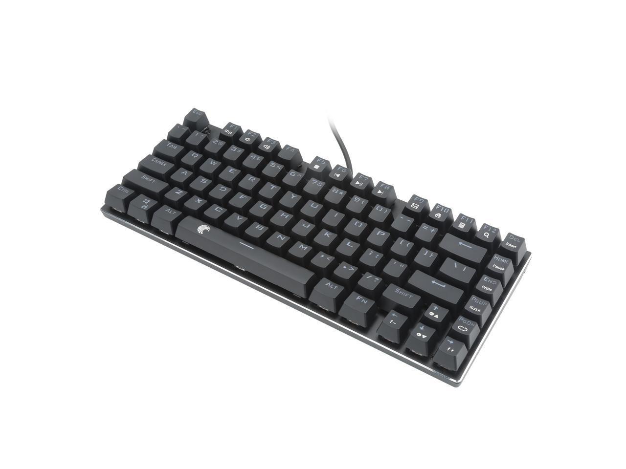 E-Yooso Z-88 Wired Mechanical Gaming Keyboard, Rainbow LED Backlit, 60% ...