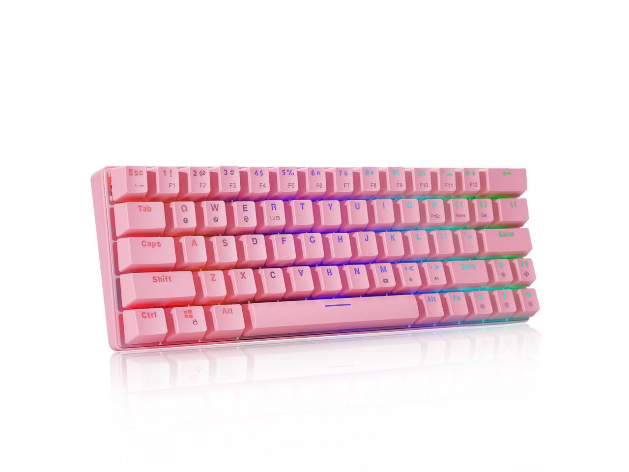 Huo Ji Cq63 63 Keys Rgb Wireless Mechanical Gaming Keyboard, Rgb Led 