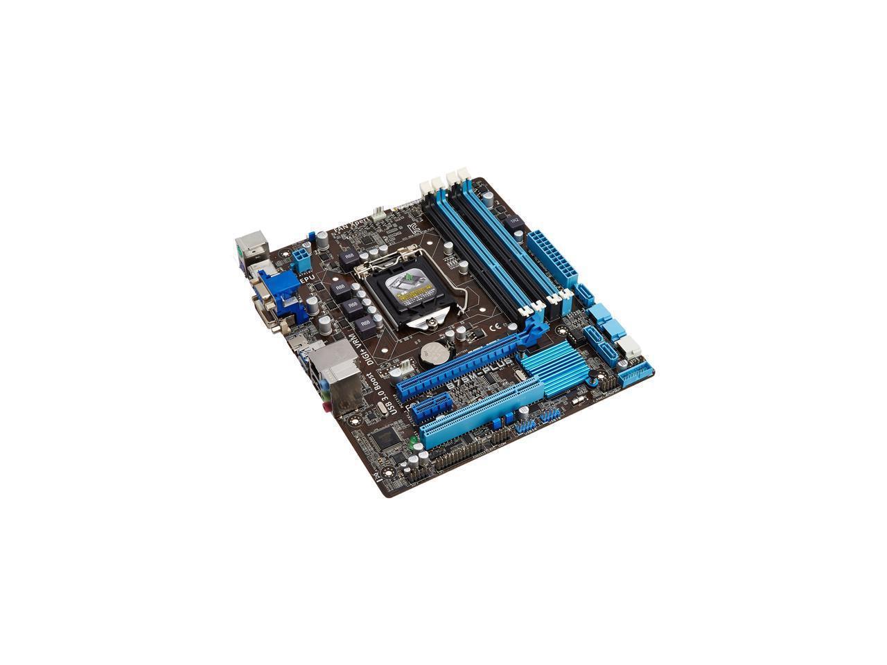 Refurbished: ASUS B75M-PLUS LGA 1155 microATX VGA SATA DDR3 - Newegg.com