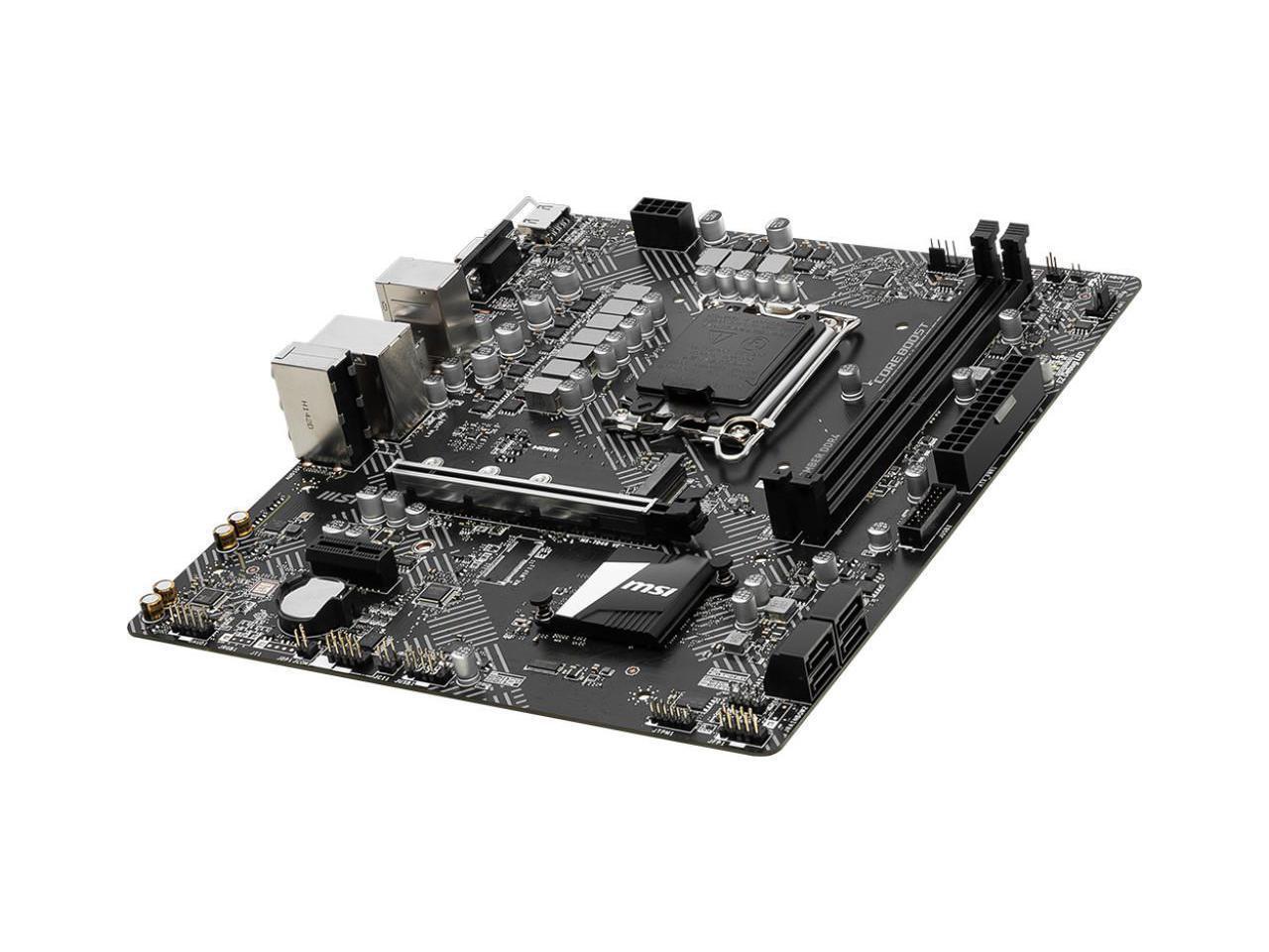 MSI H610M BOMBER DDR4 1700 3200(MAX) 1x Intel® I219V Gigabit LAN ...