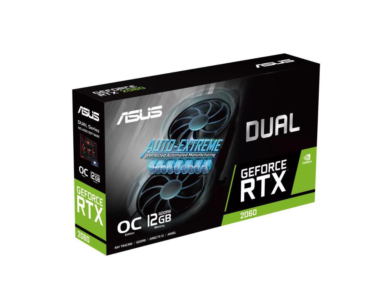 ASUS Dual GeForce RTX 2060 EVO OC Edition 12GB GDDR6 features two ...