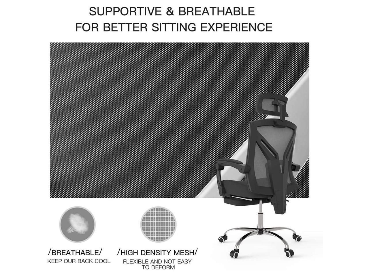 Hbada Ergonomic Office Recliner Chair HighBack Desk Chair Racing Style with Lumbar Support