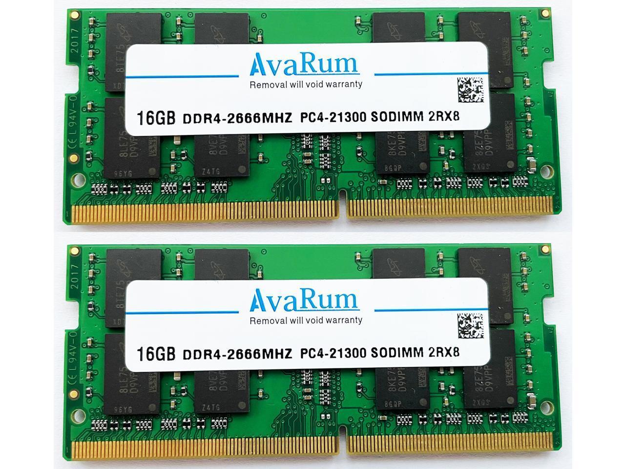 32GB 2x16GB SODIMM 2Rx8 Memory for Fujitsu Lifebook A557 DDR4-2400 by Nemix Ram 