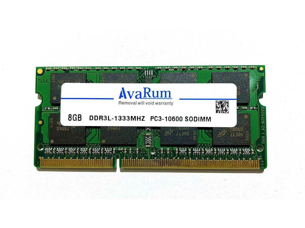8GB DDR3L-1333Mhz (PC3L 10600) SODIMM 1.35V 2Rx8 Memory for Laptops by