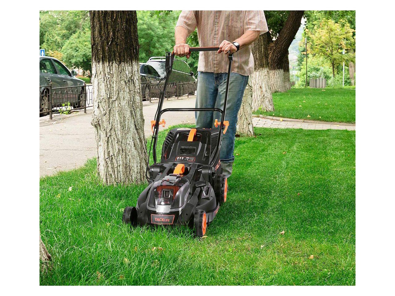 TACKLIFE 16-Inch 40V Brushless Lawn Mower, 4.0AH Battery, 6 Mowing
