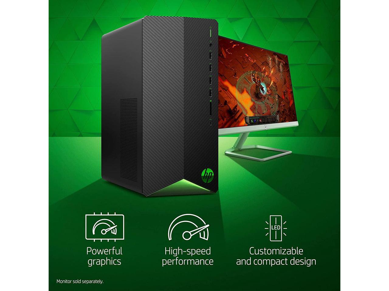 Newest HP Pavilion Gaming Desktop, AMD Ryzen 5 5600G Processor(Beat i710700K), AMD Radeon RX
