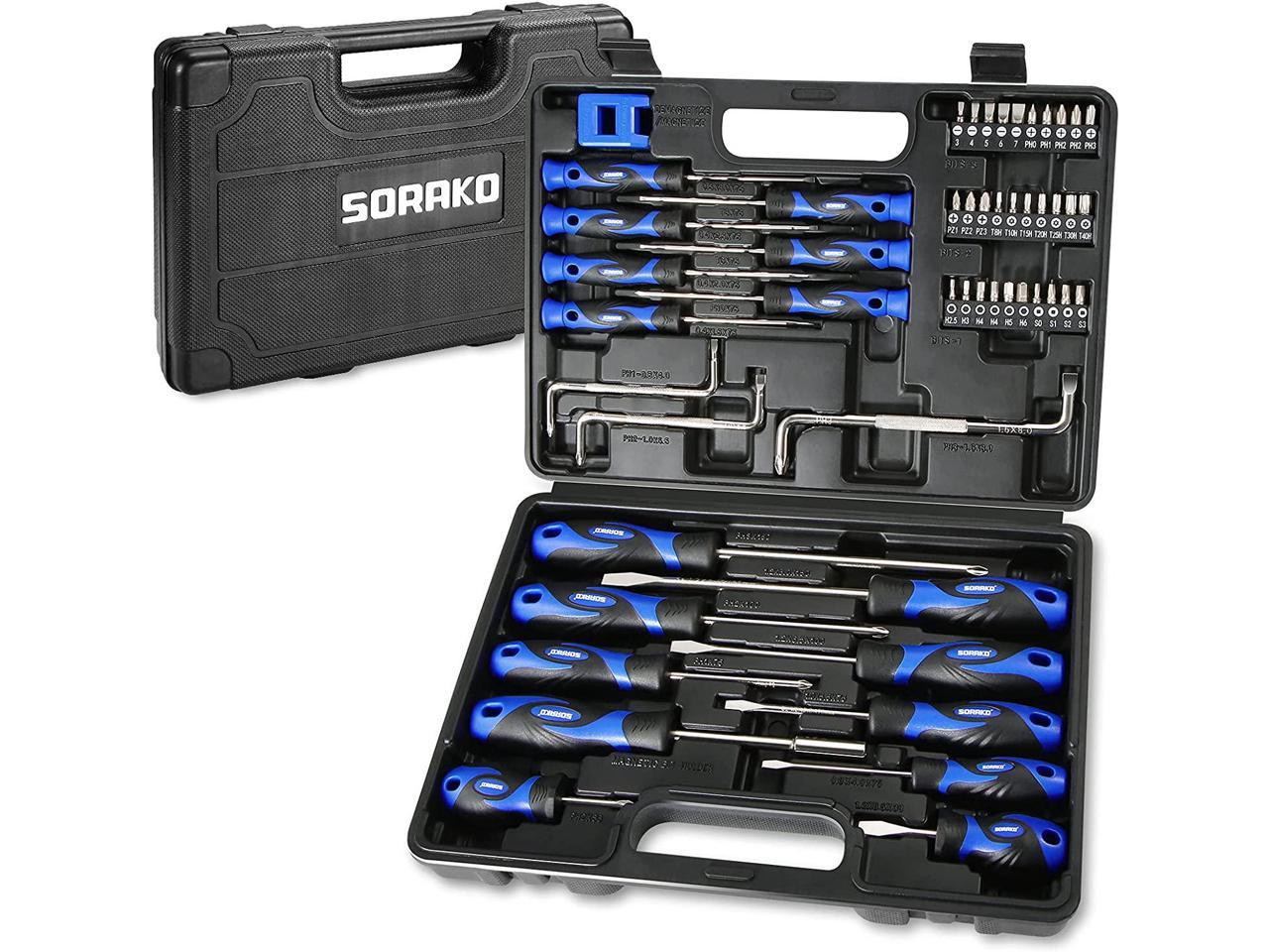 44-Piece Magnetic Screwdriver Set with Plastic Racking Best Tools for Men Tools 
