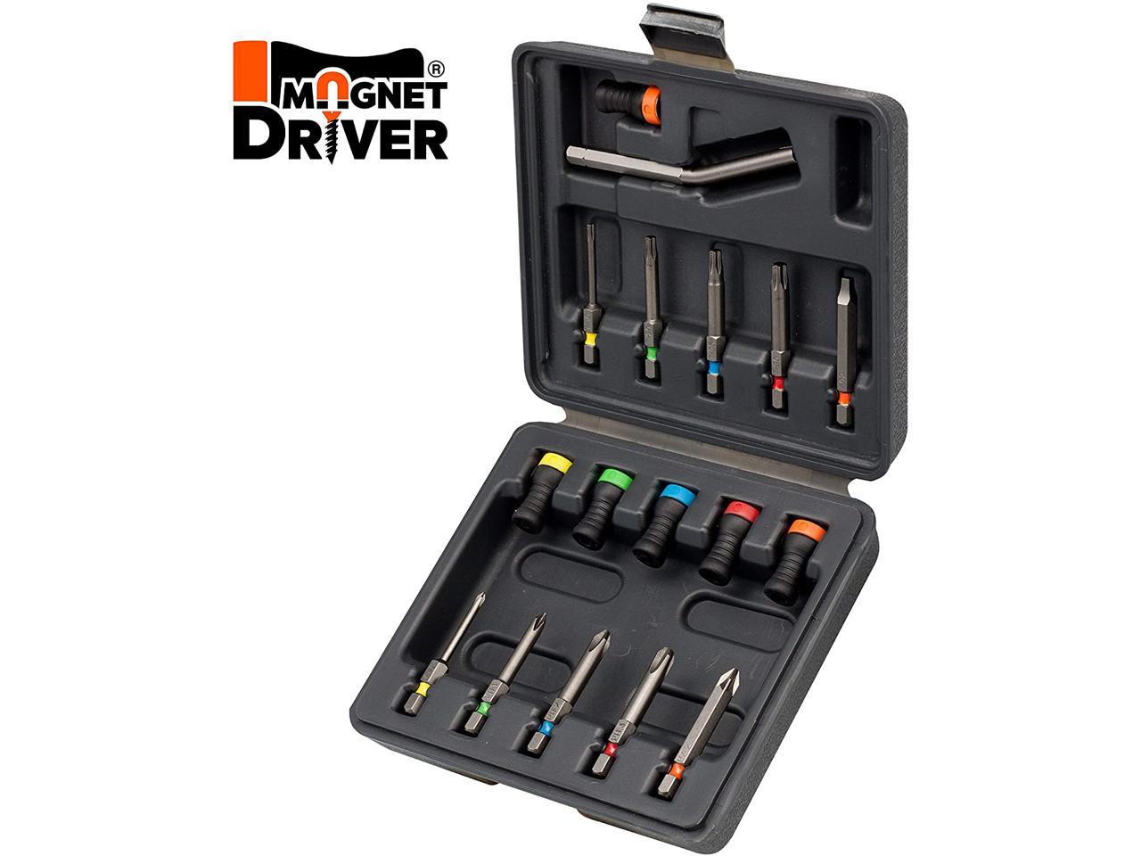 Magnet Driver Set 17 Screw-Holder by Micaton | Magnetic Screwdriver  Attachment for Hand Tools or Power Bits