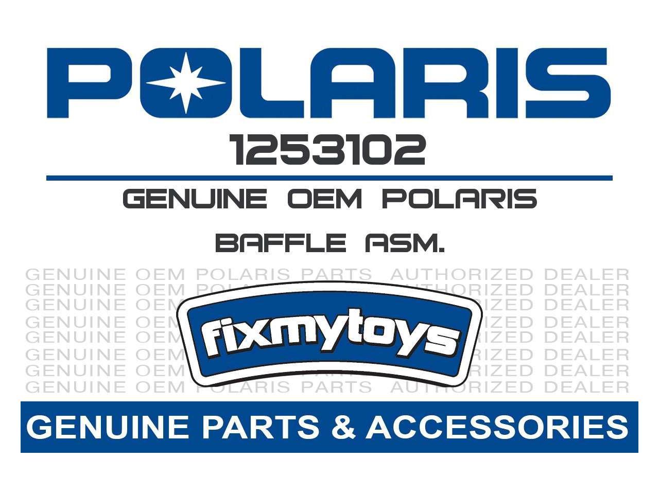 Polaris 1253102 Baffle Assembly 92-16 Sport Classic WideTrak Trail XCR ...