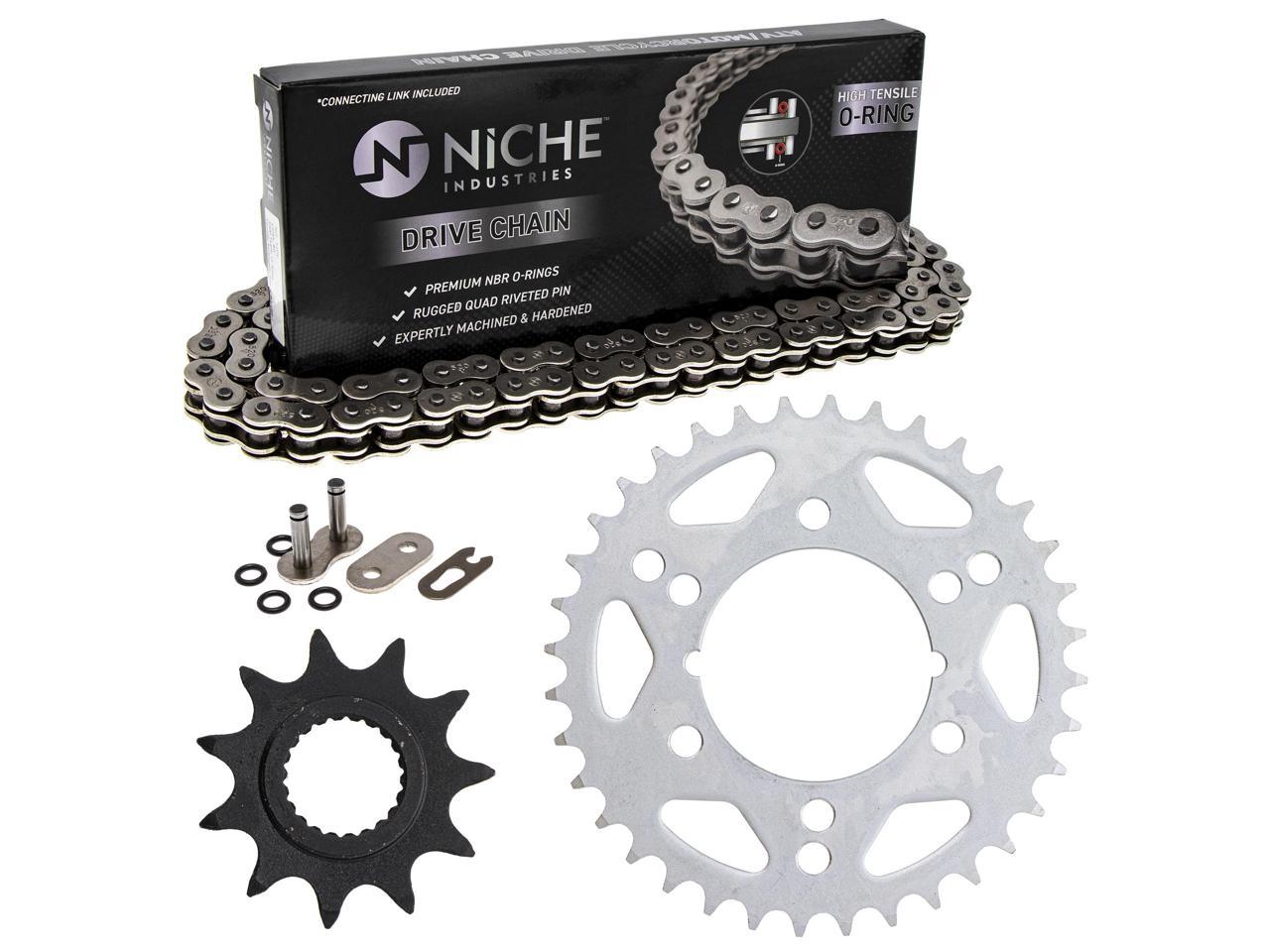 NICHE Drive Sprocket Chain Combo for Honda Sportrax 400 TRX400EX TRX400X Front 14 Rear 39 Tooth 520V O-Ring 88 Links 