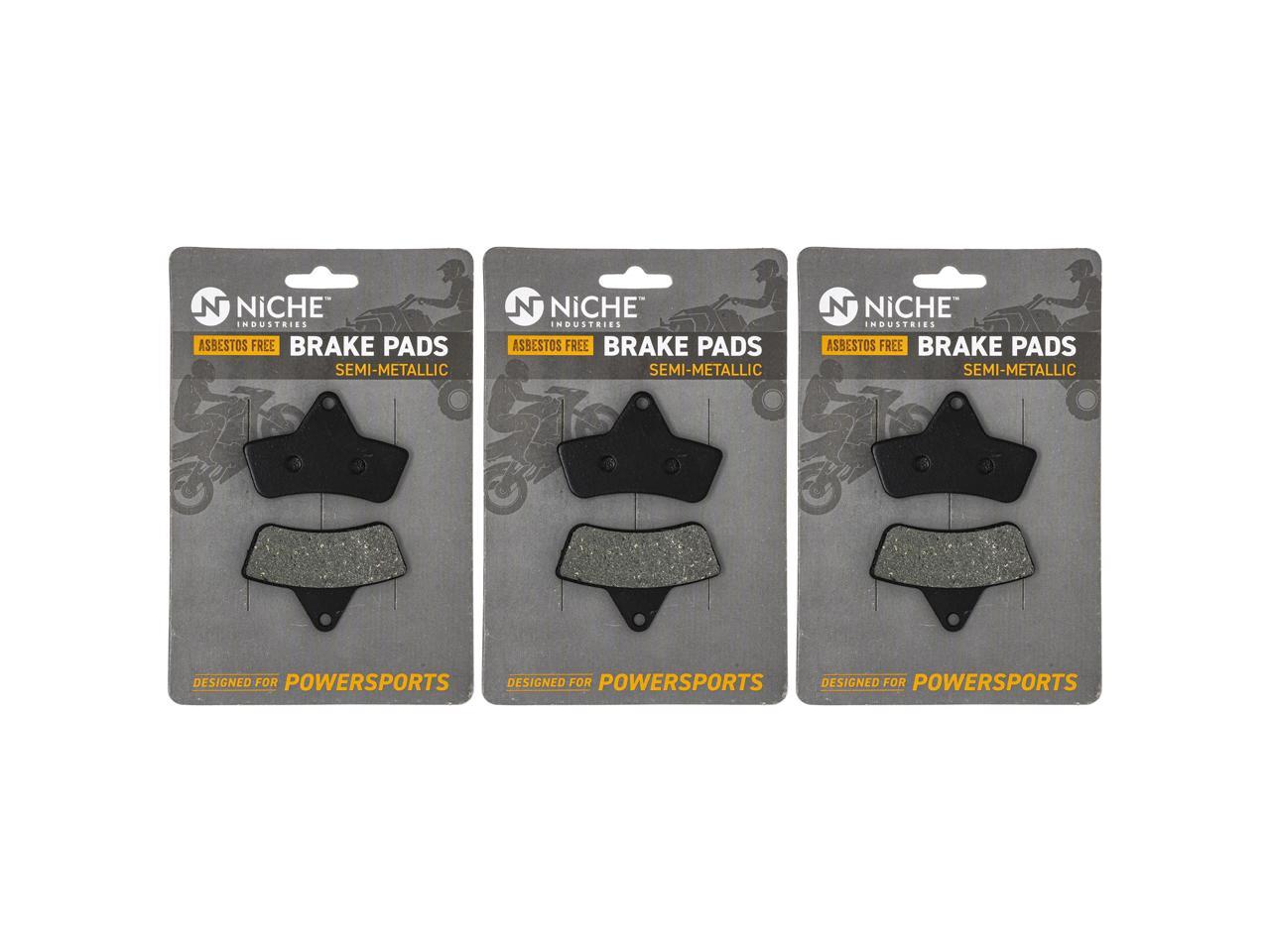 NICHE Front/Rear Right Brake Pad Set for Can-Am Renegade Outlander 705601014 Organic 
