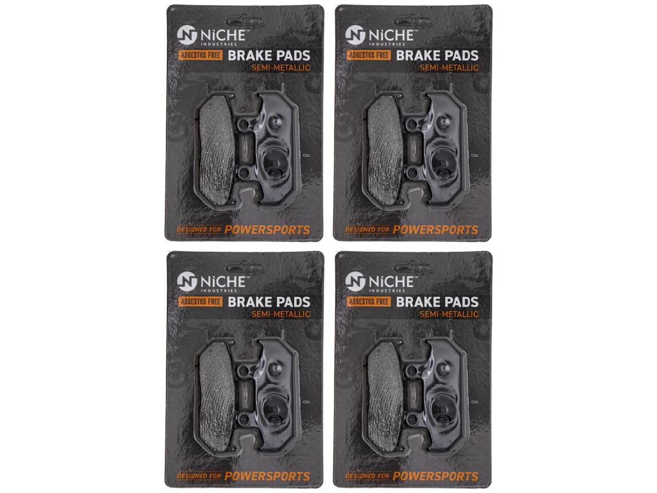 Niche Brake Pad Set For Suzuki Burgman 650 400 69100 10860 69102 05890 Rear Semi Metallic 4 Pack 9197