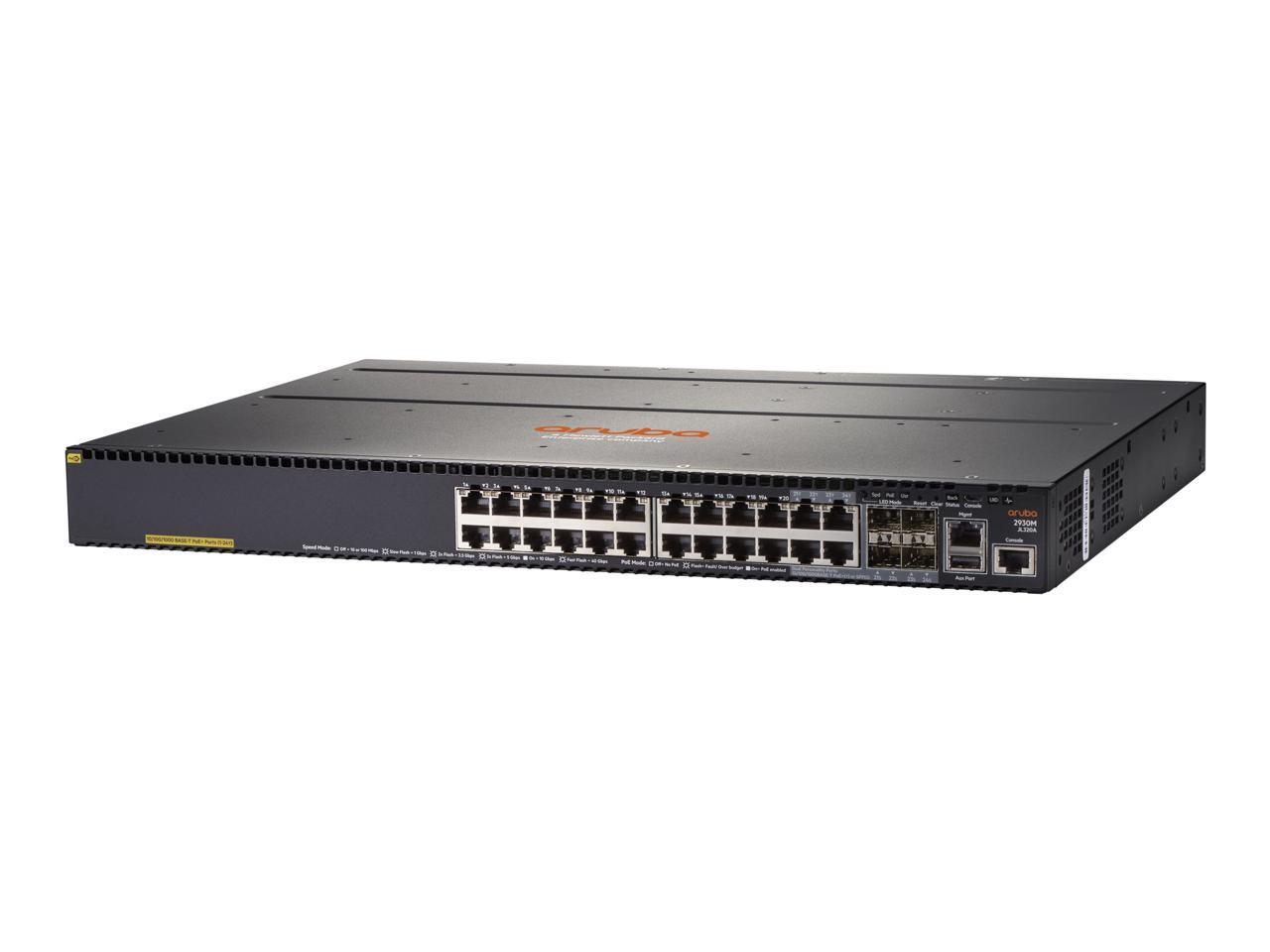 HPE Aruba 2930M 24G POE+ 1Slot JL320A switch 24 ports managed