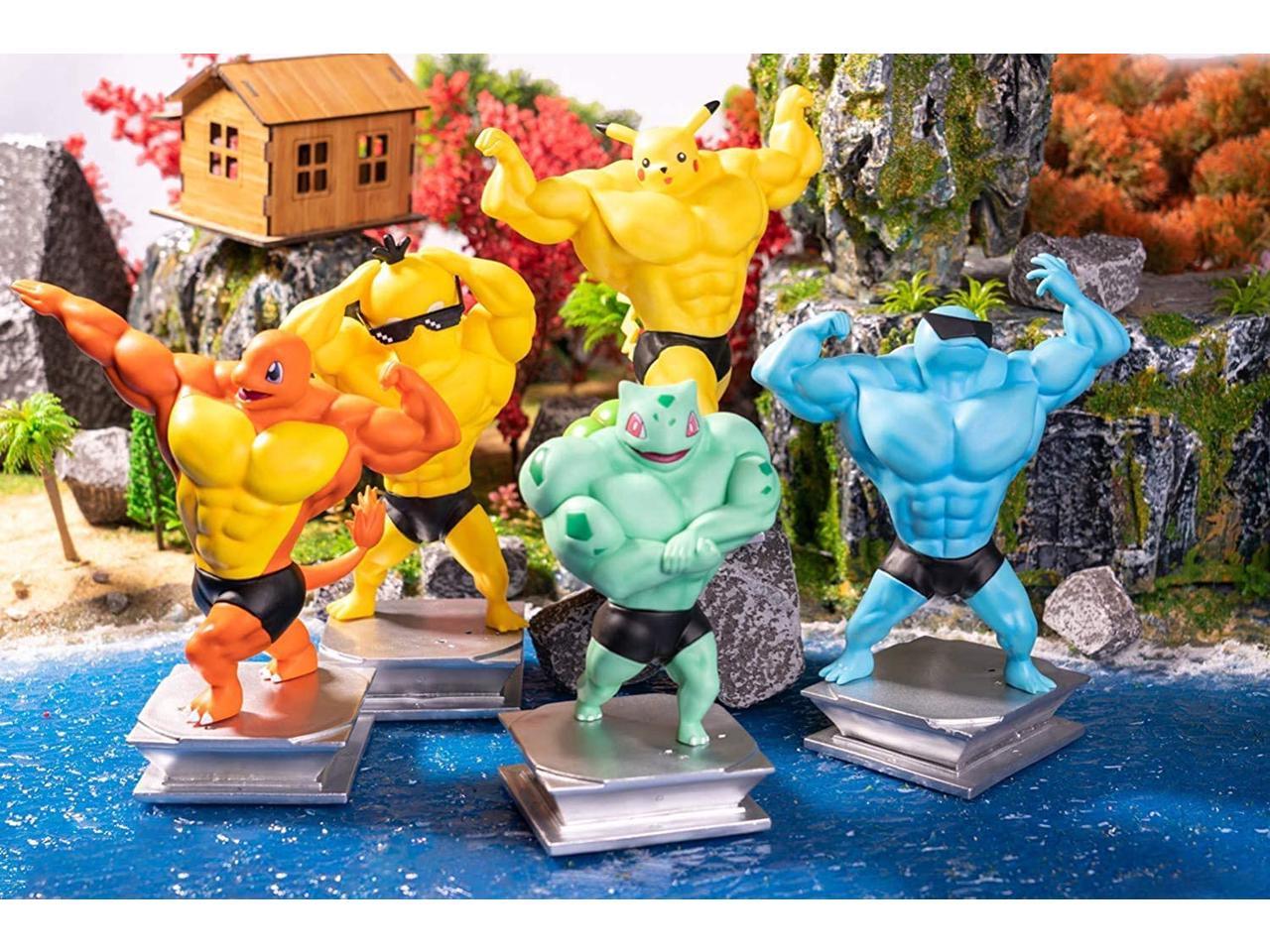 yelusaleng Action Figure Bodybuilding Series Anime Statue Figurine Collection Gifts PVC Model Toys Birthday Gifts 7 Color : Bulbasaur 