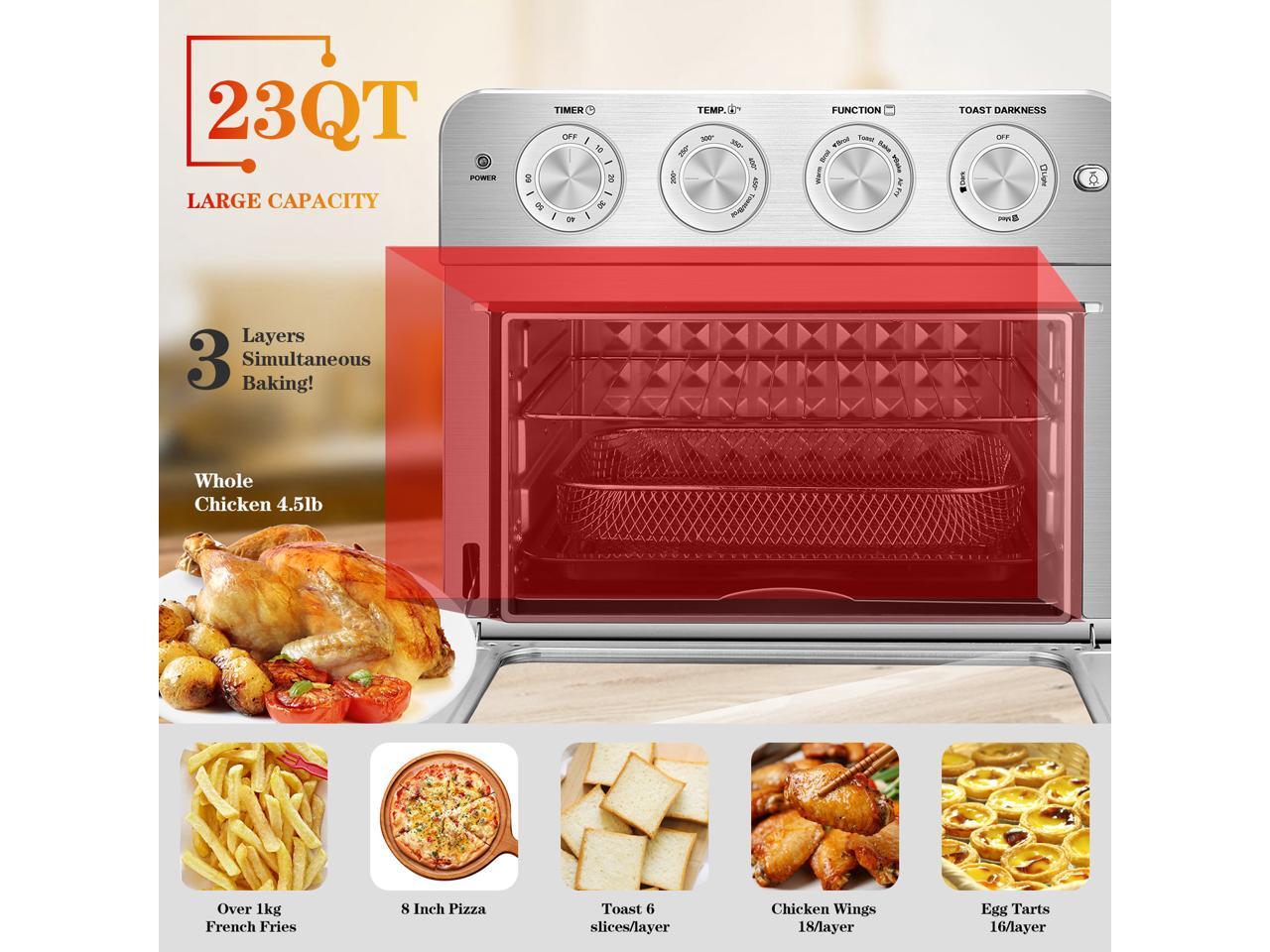Geek Chef Air Fryer Toaster Oven, 6 Slice 24QT Convection Airfryer