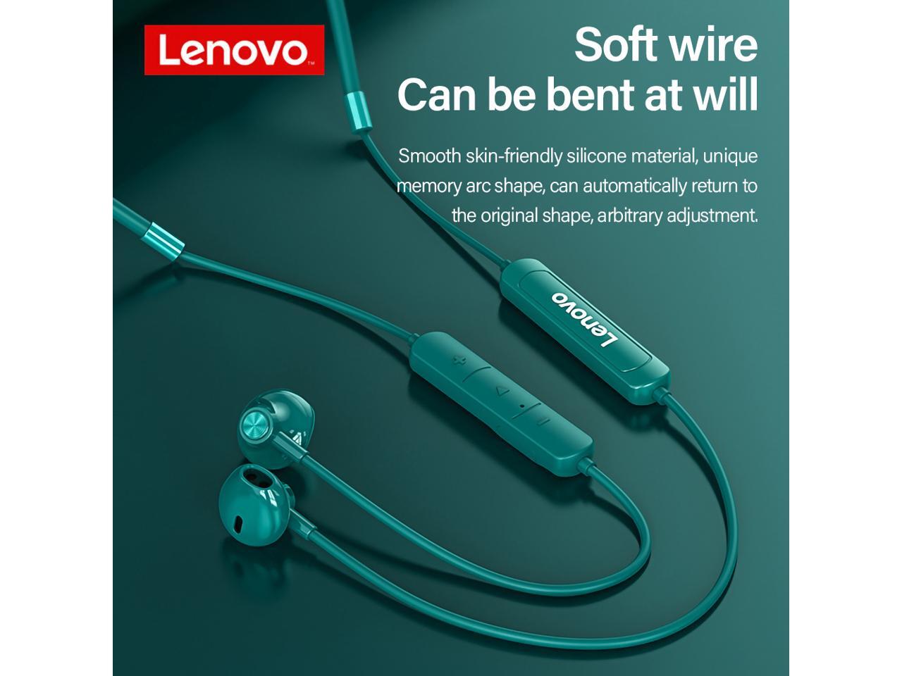 Lenovo SH1 Wireless Earphone Bluetooth 5.0 Headphones IPX5 Waterproof Magnetic Neckband Earbuds 