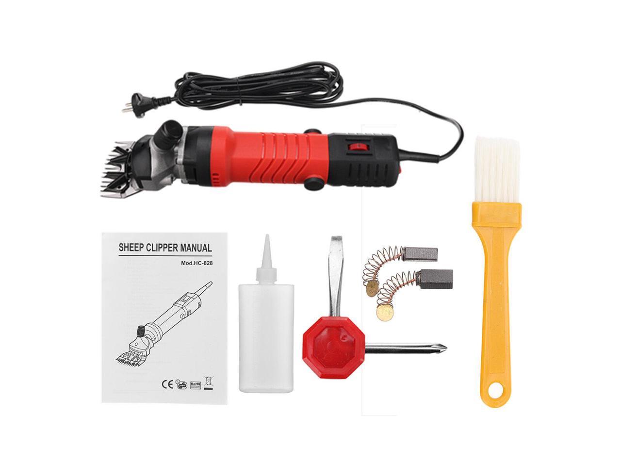 1500W Electric Shearing Clipper Shears Sheep Goat Adjustable Black Trimmer UK W 