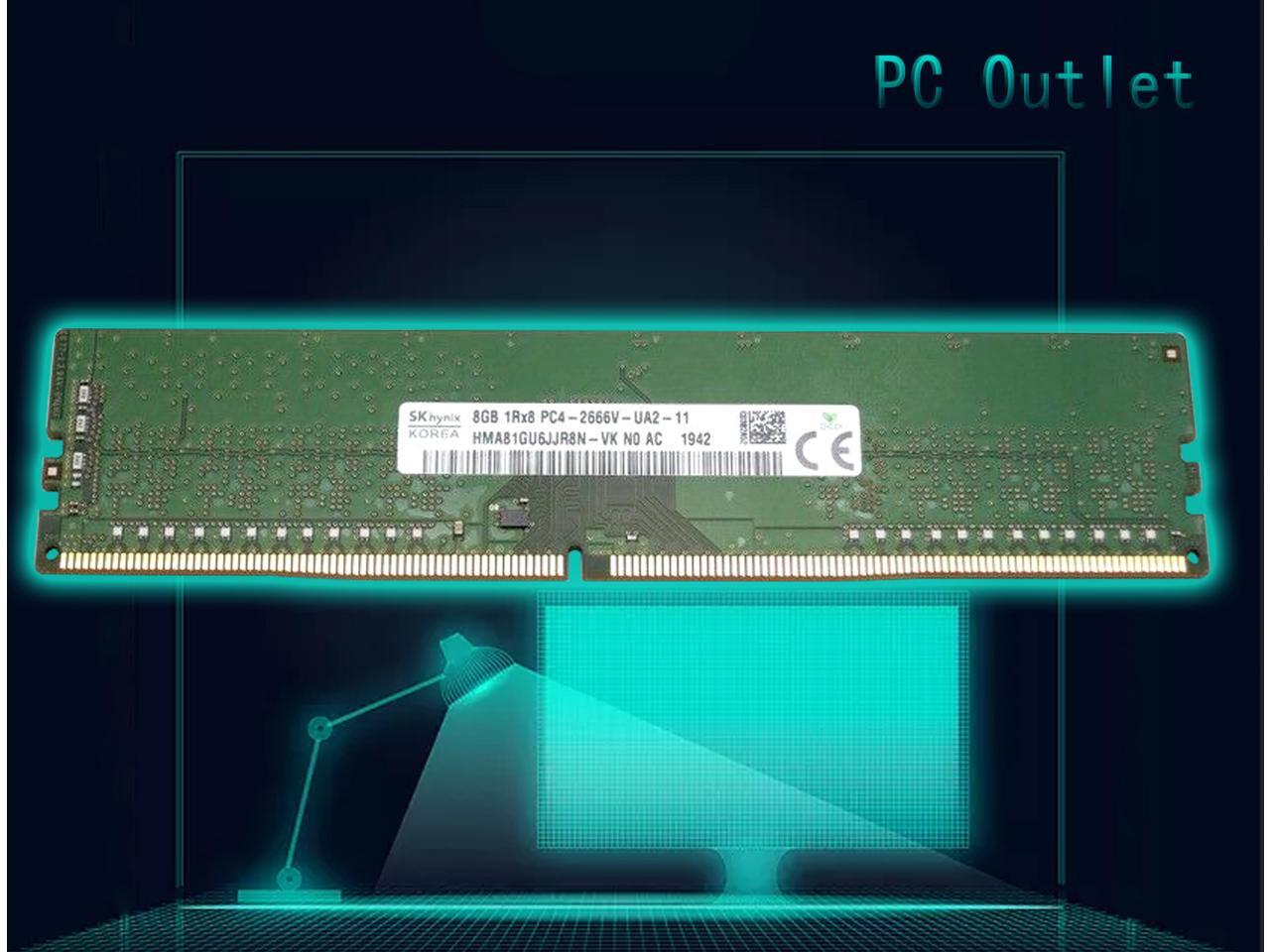 HMA81GU6JJR8N-VK HYNIX 8GB DDR4 2666 PC4 21300 2Rx8 288-PIN DESKTOP ...