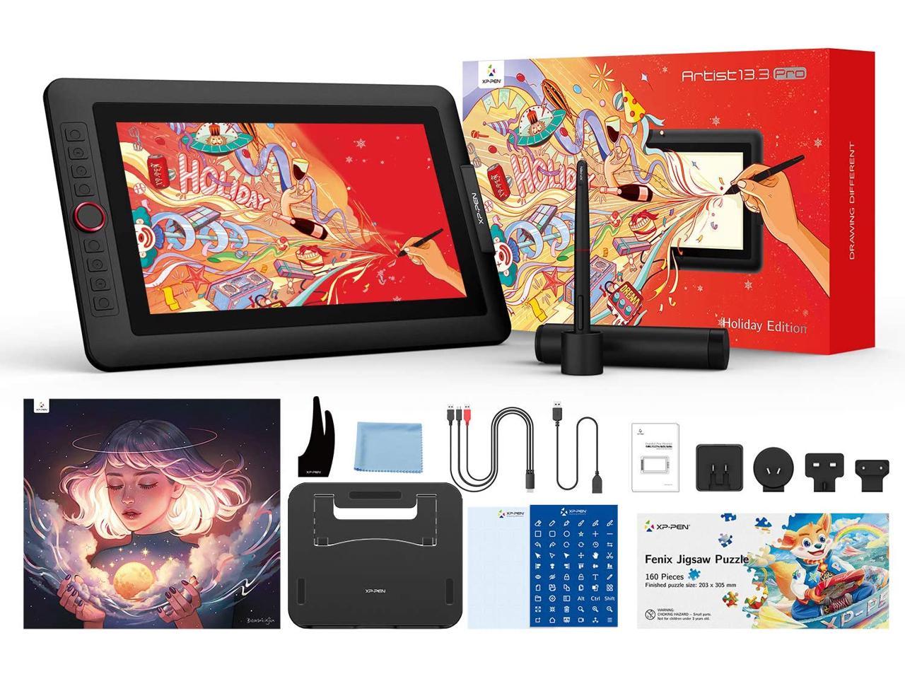 XP-PEN CR Artist13.3 Pro Drawing Monitor 13.3 Inch Drawing Tablet  Full-Laminated Pen Display with Tilt Support Passive Pen and 123% sRGB -  Newegg.com