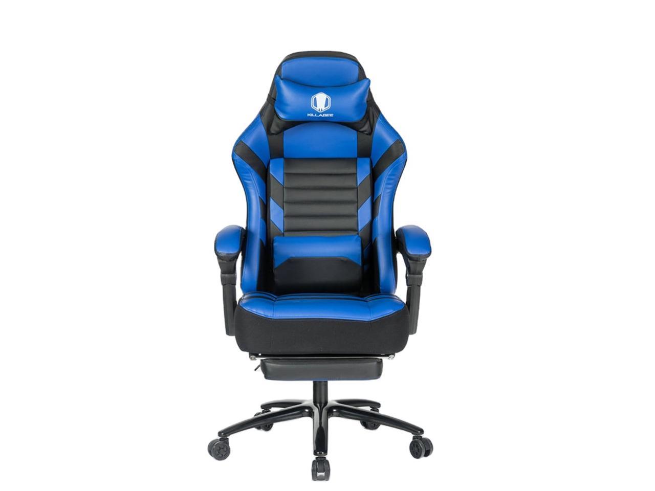 Killabee Big And Tall 400lb Massage Memory Foam Gaming Chair