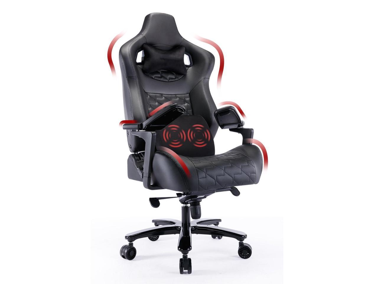 Fantasylab Big and Tall Gaming Chair Gaming Chair 440lb with 3D Flipup