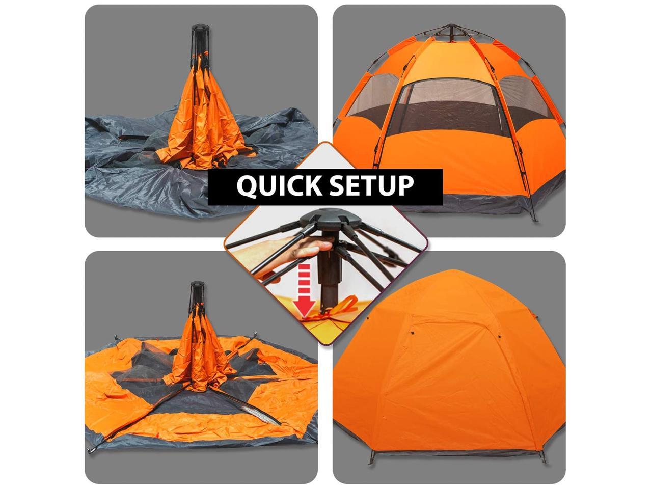 Automatic Tent (3-5 persons), Waterproof and UV Protection, Camping ...