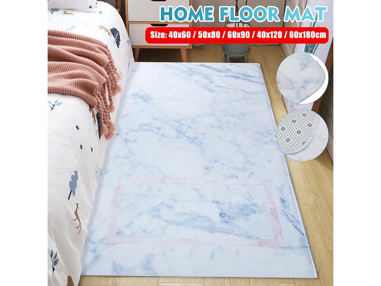 40x60/60x90/40x120/60x180cm Marble Texture Pattern Printed Floor Mat Carpet 