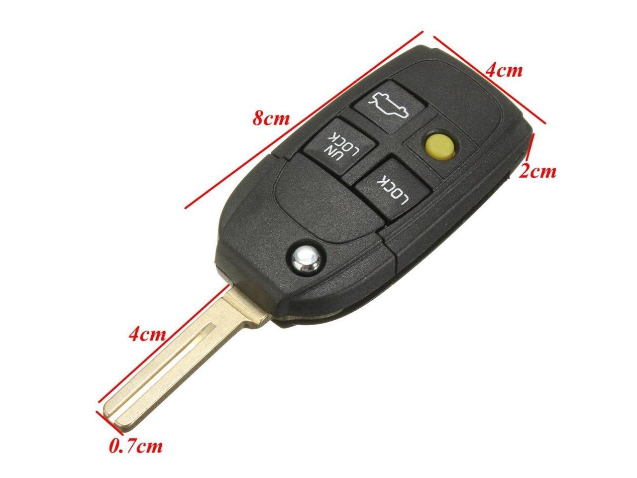 OuShu 2x Replacement Flip Folding Remote Key Shell For