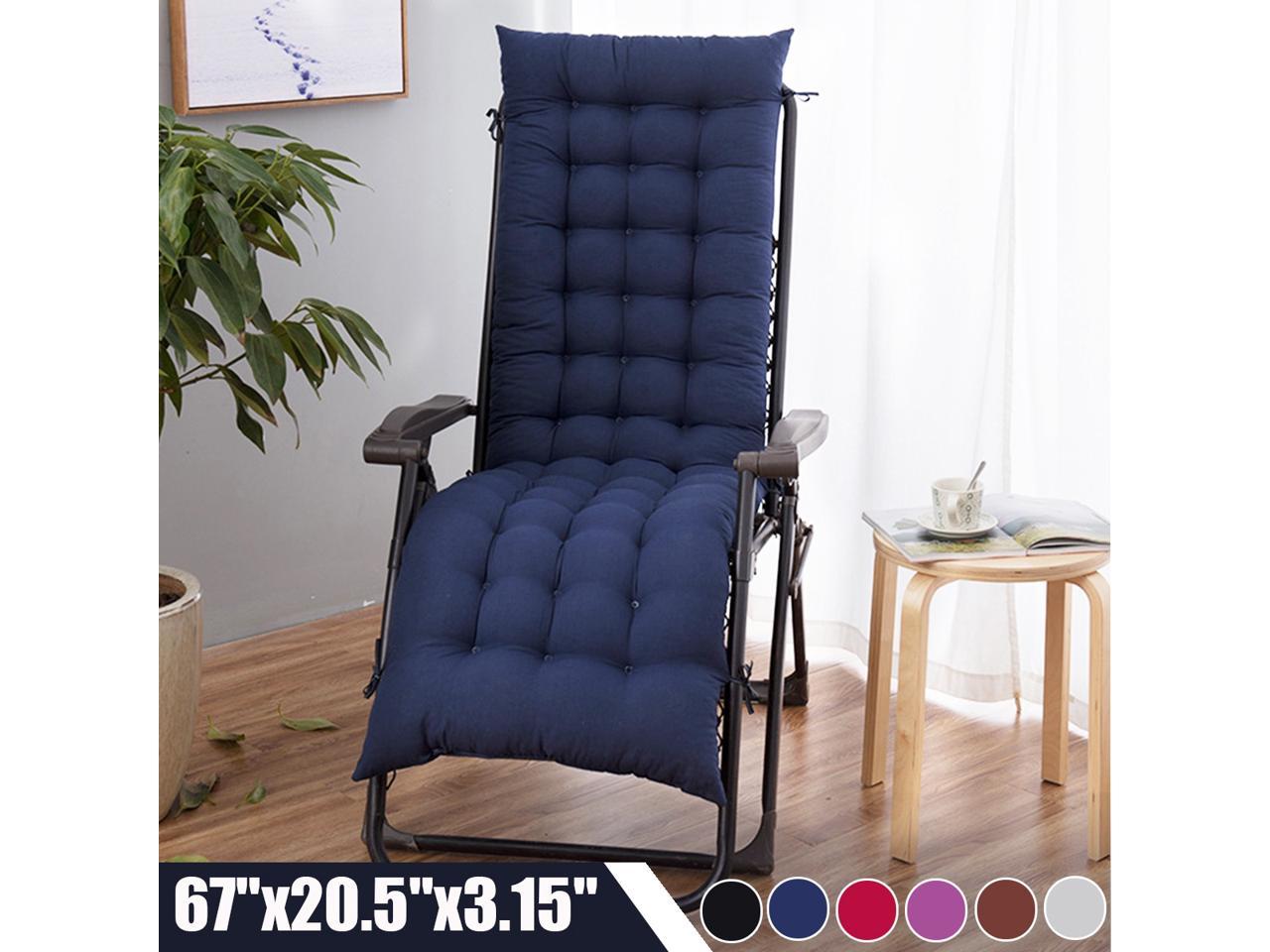 Chaise Lounger Cushion Pad Lounge Rocking Recliner Chair Sofa Mat