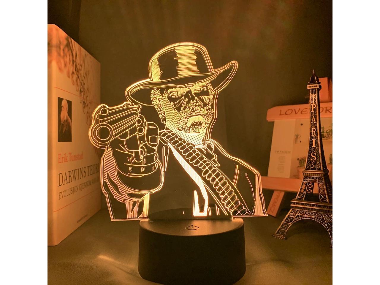 Game Red Dead Redemption 2 Gift Acrylic 3d Lamp for Game Room Decor