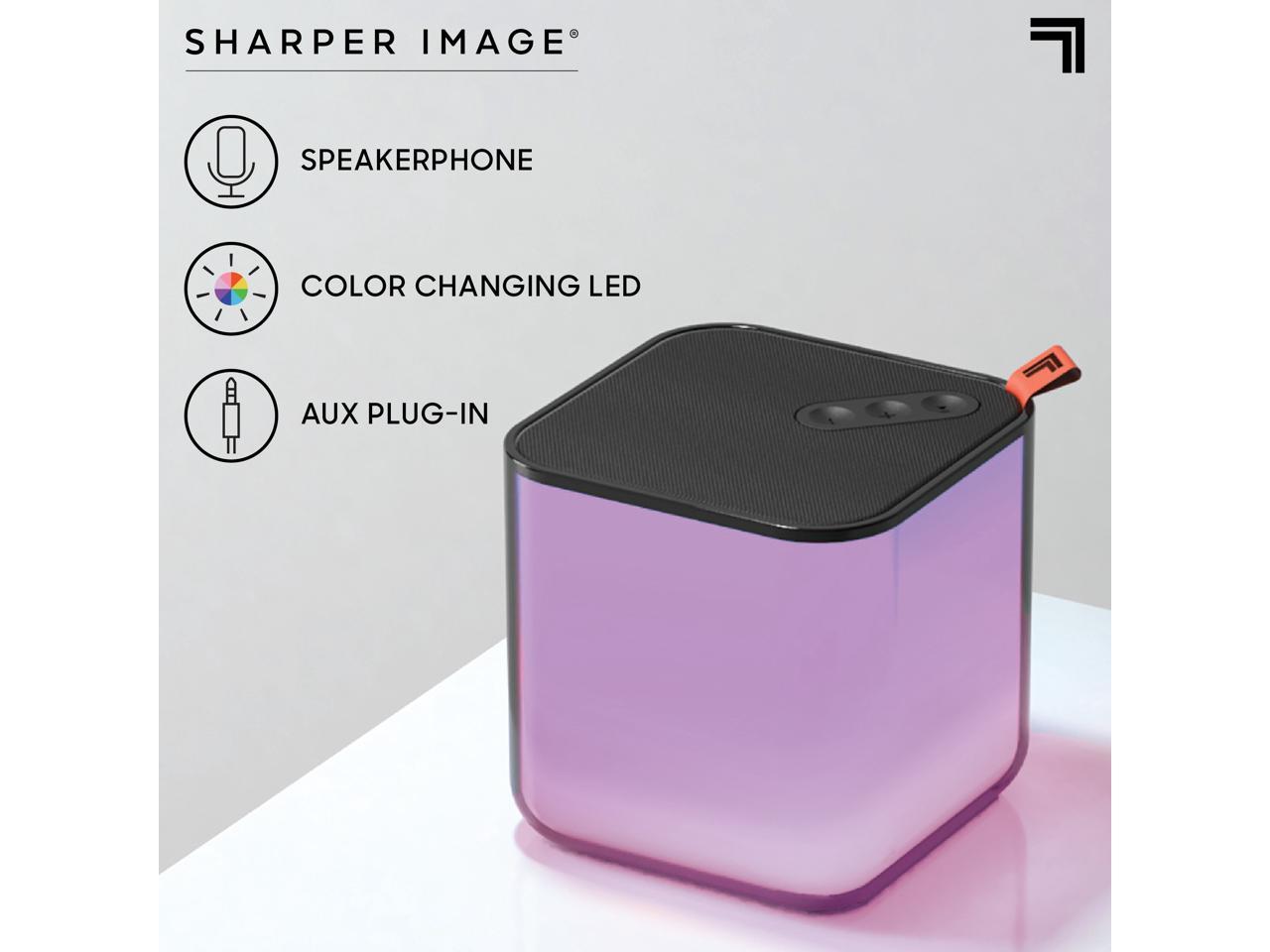 sharper image bluetooth color changing speaker