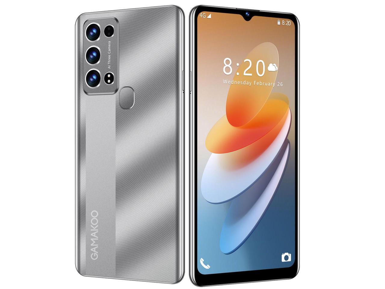 GAMAKOO K50 Unlocked Cell Phone 128GB+4GB Dual SIM 6.53" HD+ Display Android 10.0 OctaCore