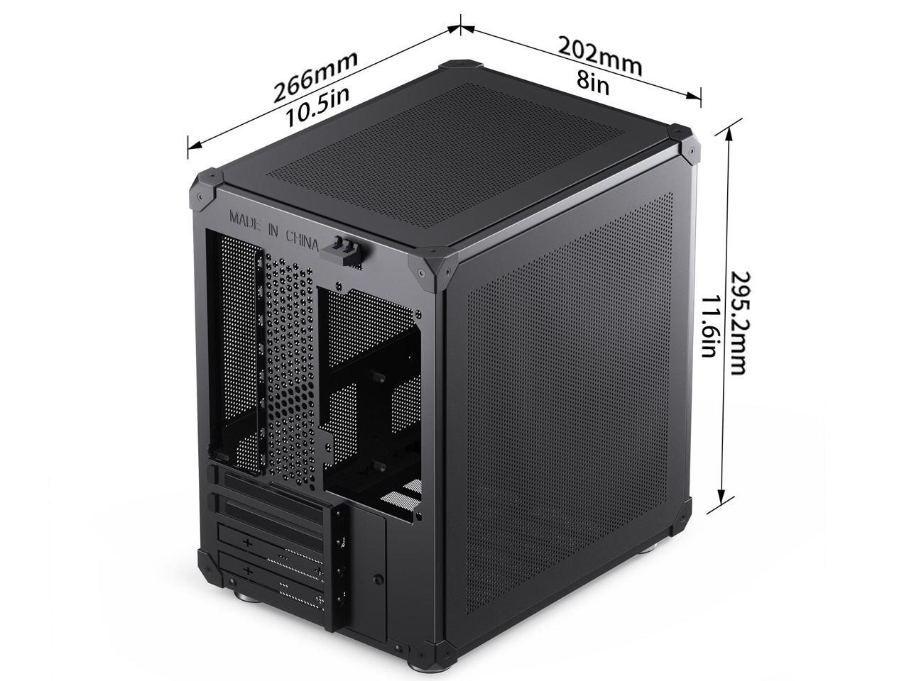 JONSBO C6 BLACK MATX Mesh Case,Simple Compact Desktop Micro ATX Chassis ...