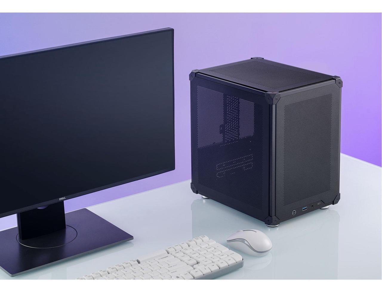 JONSBO C6 BLACK MATX Mesh Case,Simple Compact Desktop Micro ATX Chassis