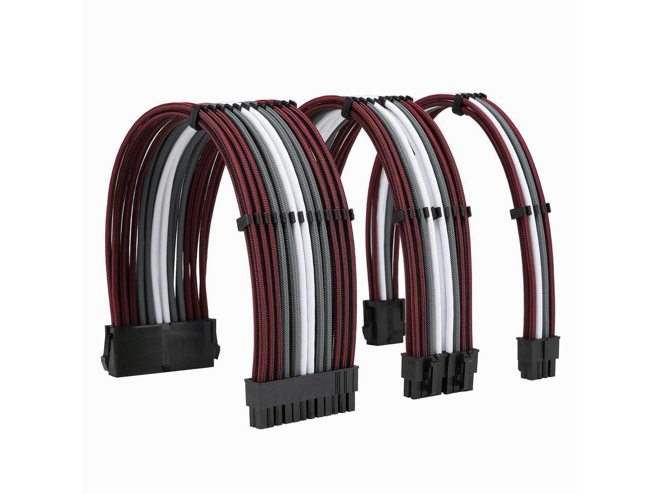 FormulaMod Sleeve Extension Power Supply Cable Kit 18AWG ATX 24P+ EPS 8