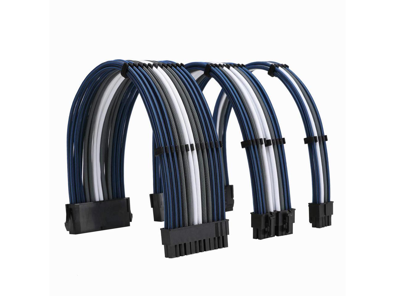 FormulaMod Sleeve Extension Power Supply Cable Kit 18AWG ATX 24P+ EPS 8