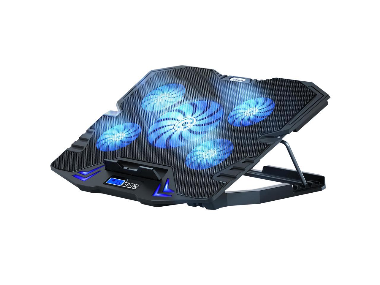 TopMate C5 Laptop Cooling Pad Gaming Notebook Cooler, Laptop Fan ...