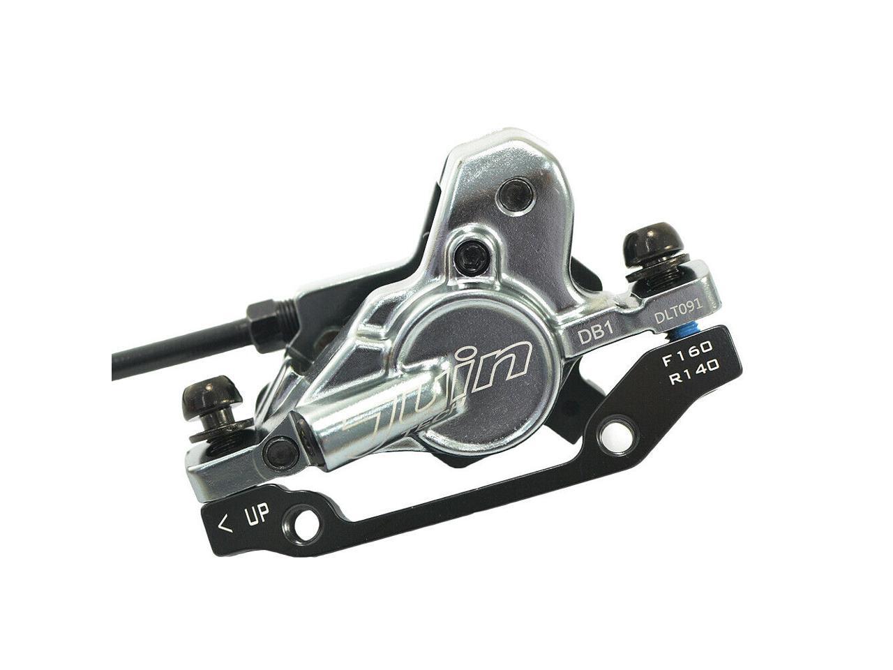 Juin Tech M1 Hydraulisches Scheibenbrems-Set Für MTB & E-Bikes – 160mm Scheiben, Vorne & Hinten, Grau – JT1949