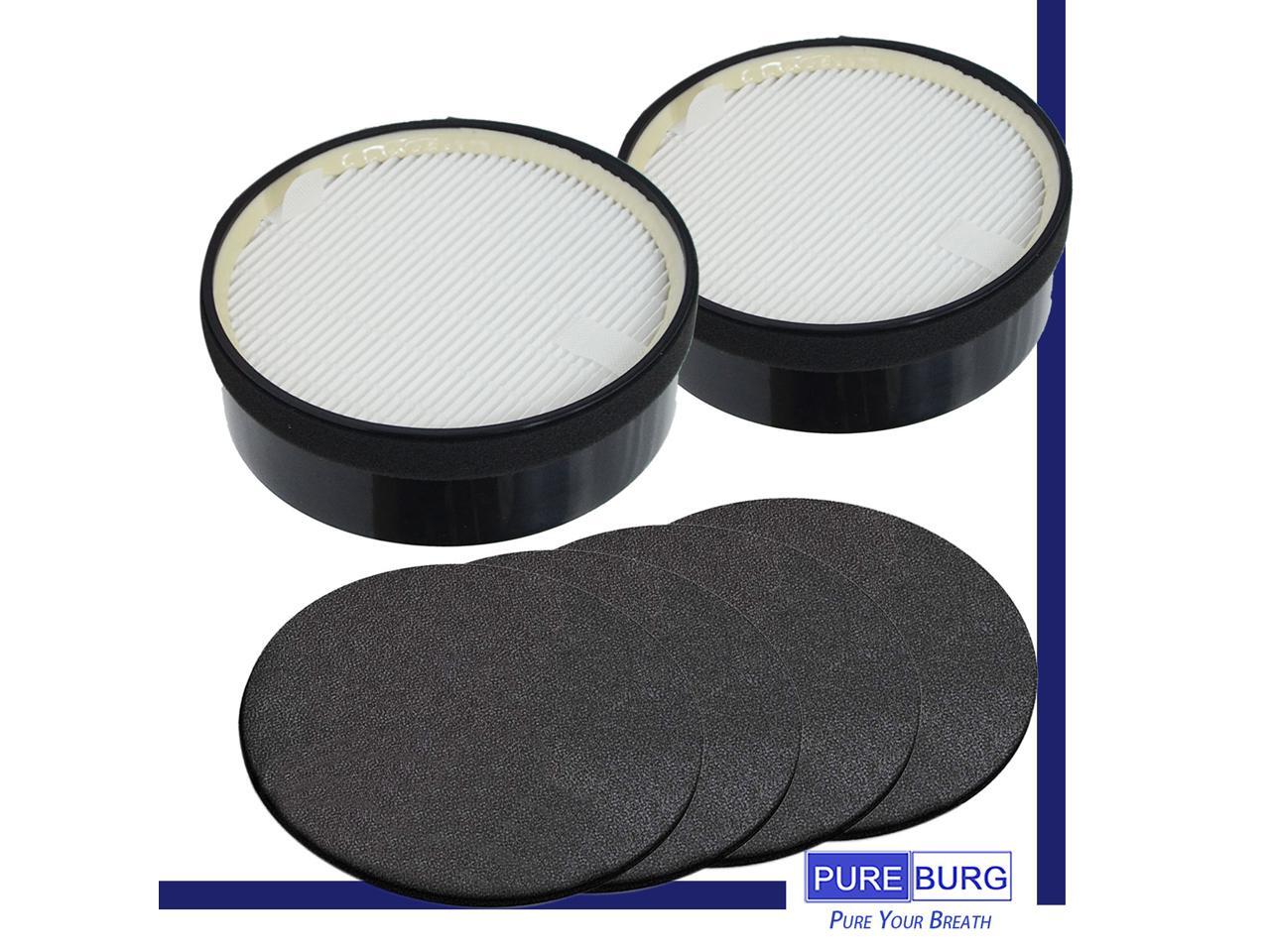 PUREBURG 2Pack Replacement 2 HEPA Air Filters and 4 Activated Carbon