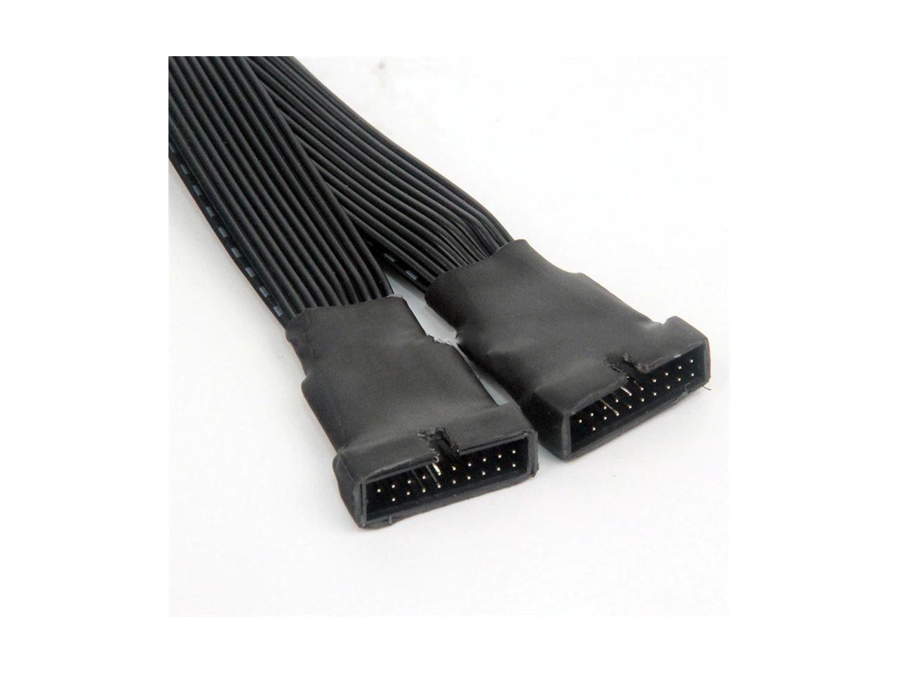 1pc USB 3.0 19Pin/20Pin female to male Y Splitter motherboard extension