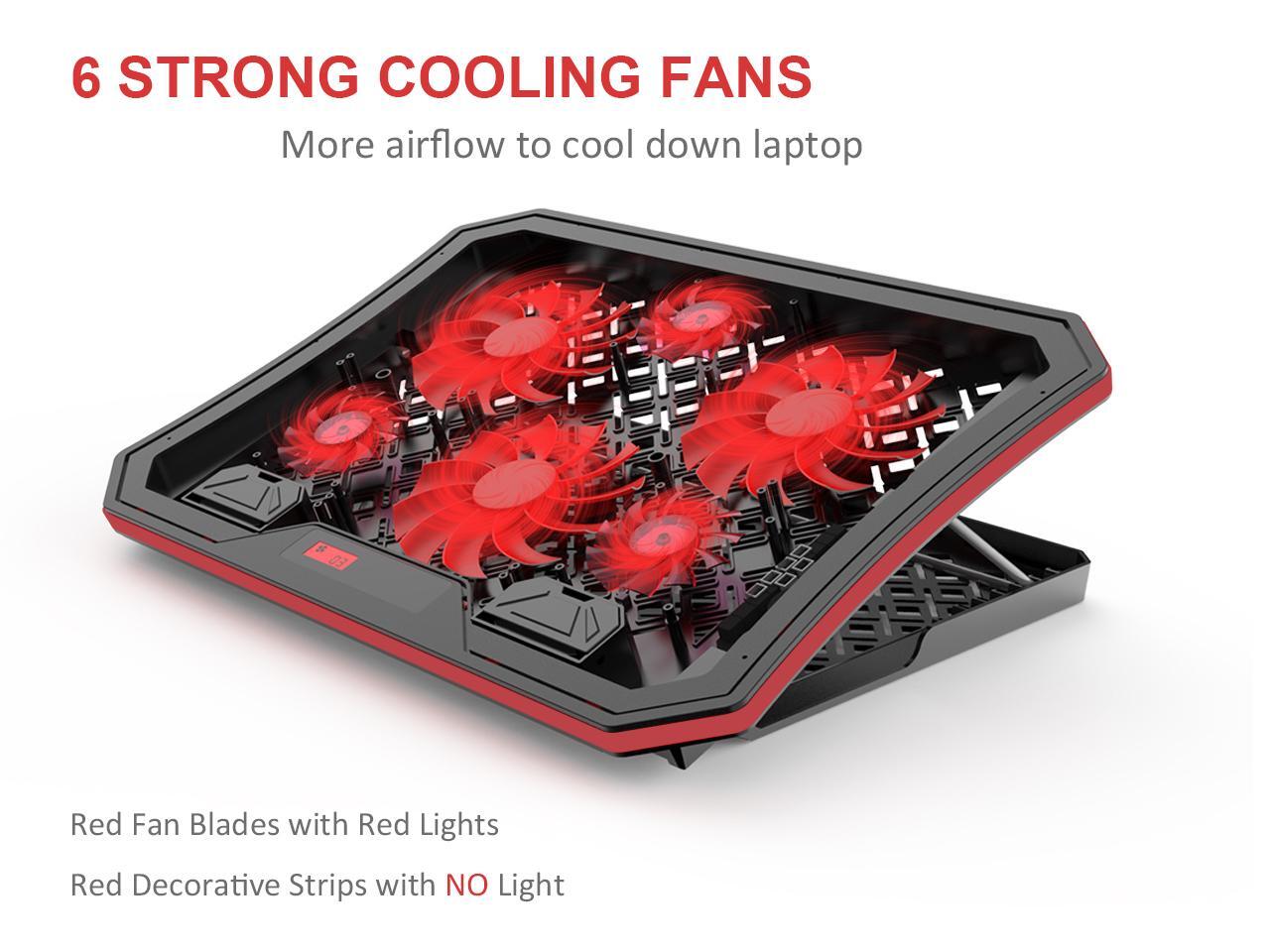 AICHESON Laptop Cooling Pad for 15.6 to 17 Inch Laptops, Compatible