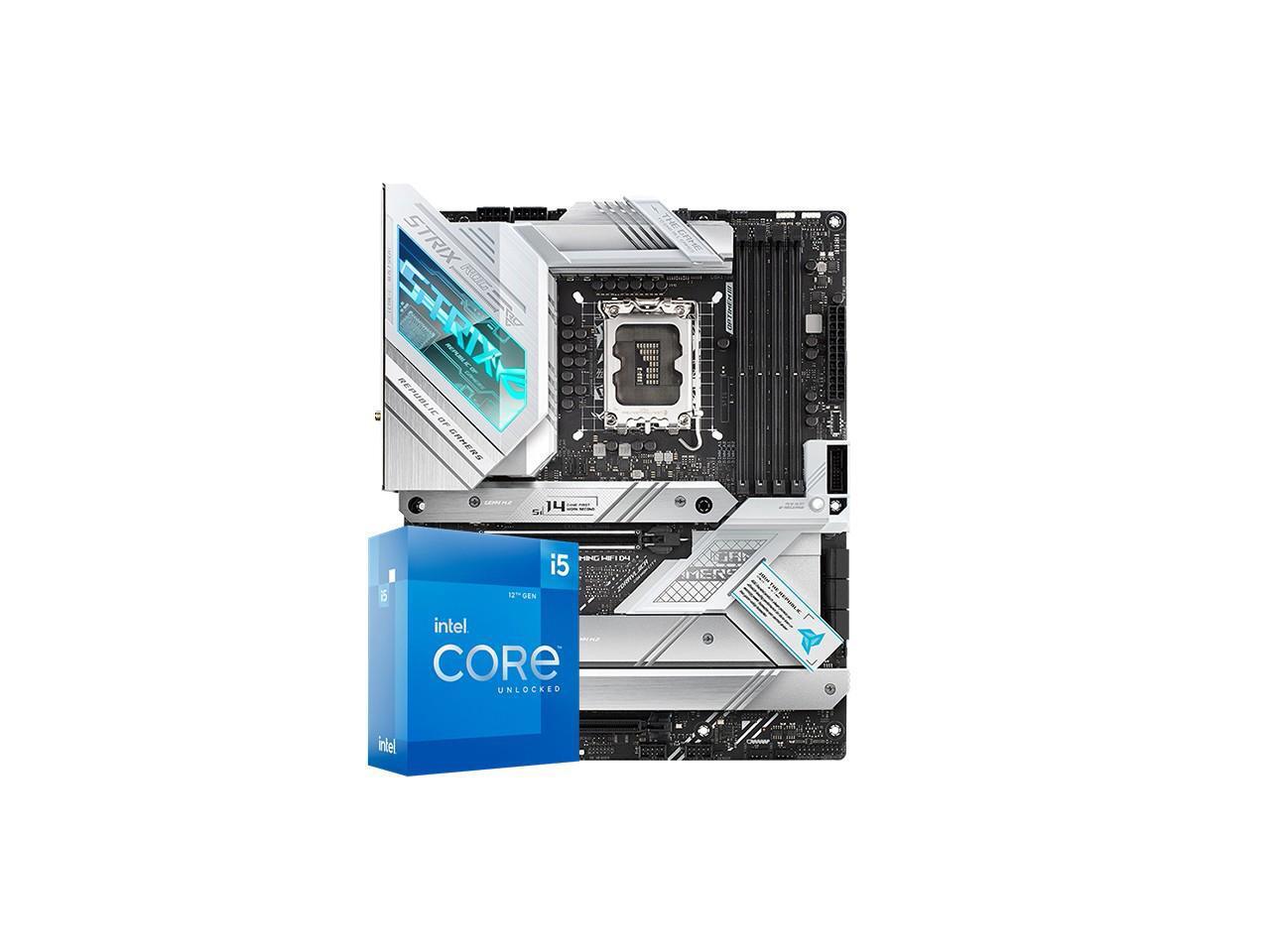 Intel Core i5-12400 - Core i5 12th Gen Alder Lake 6-Core 2.5 GHz LGA 1700  65W Intel UHD Graphics 730 Desktop Processor and ASUS ROG Strix Z690-A 