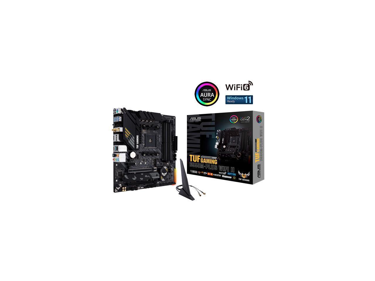 ASUS TUF GAMING B550MPLUS WIFI II AM4 AMD B550 SATA 6Gb/s Micro ATX