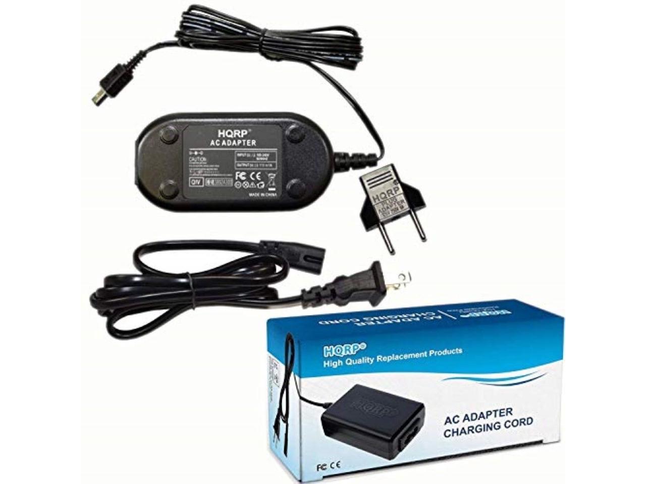 HQRP Replacement AC Adapter/Charger for JVC Everio GZ-MG21U GZMG21U Camcorder with USA Cord & Euro Plug Adapter 