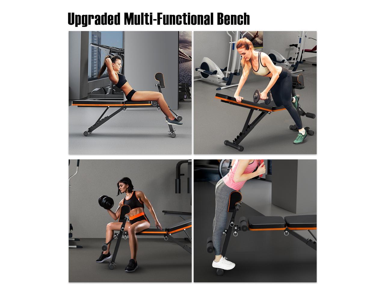 Adjustable Weight Bench for Full Body Workout AllinOne Durable Exercise Bench Holds up to