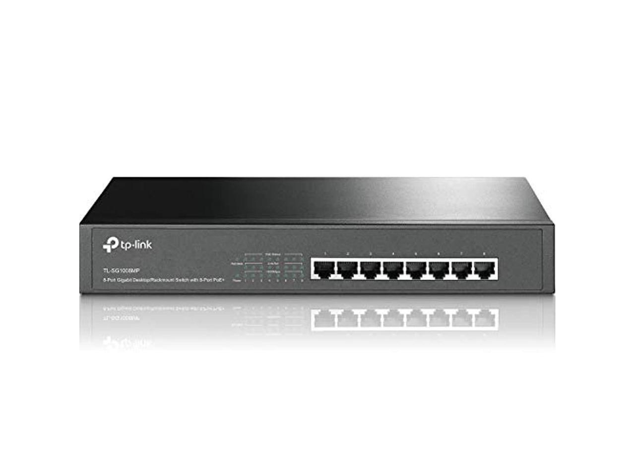 TP-Link TL-SG1008MP - switch - 8 ports - unmanaged - rack-mountabl (TL ...