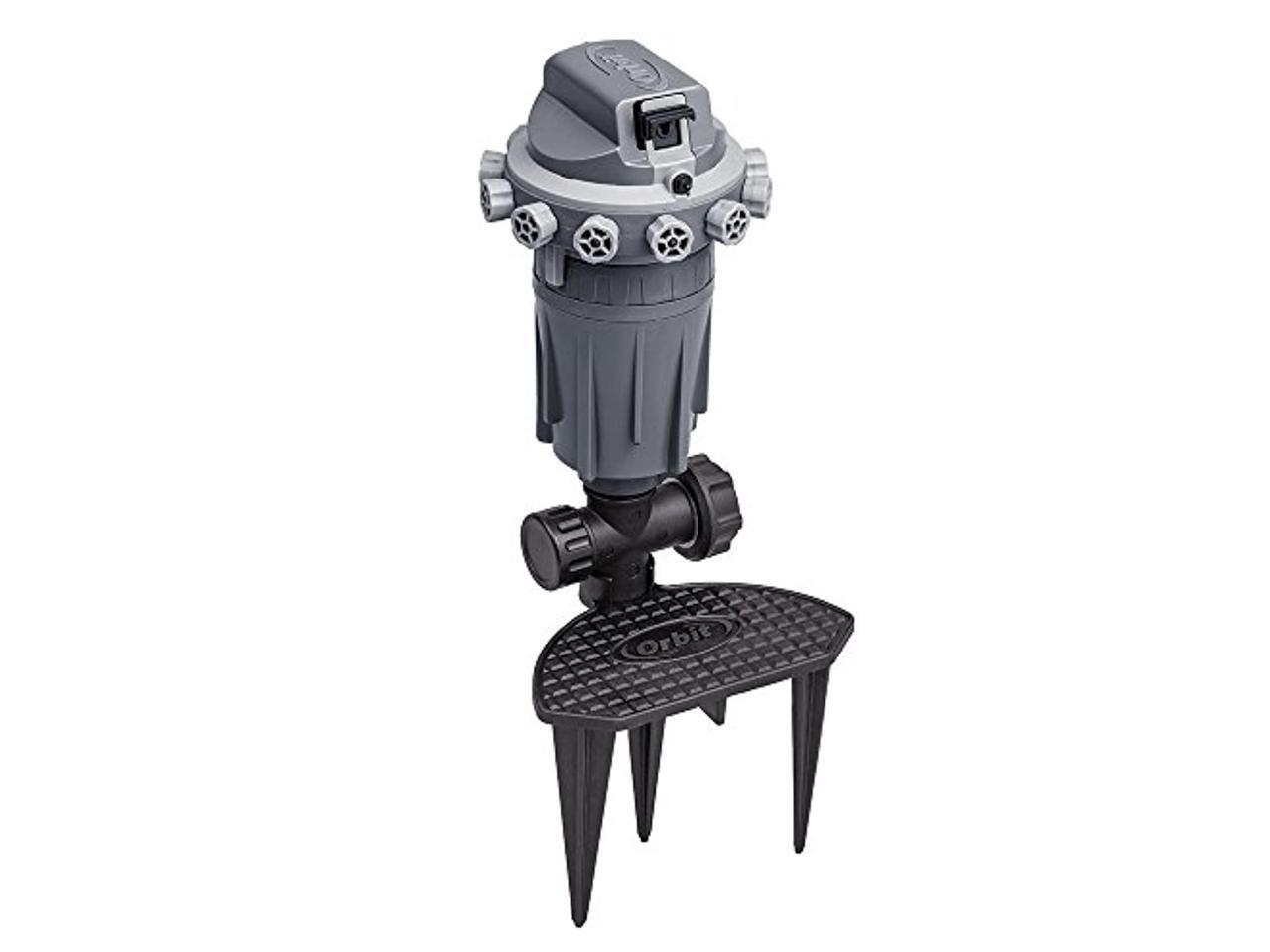 orbit 56805 precision arc gear drive sprinkler with adjustable knobs